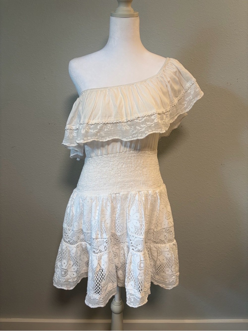 Place Nationale - One Shoulder Ruffled Mini Dress